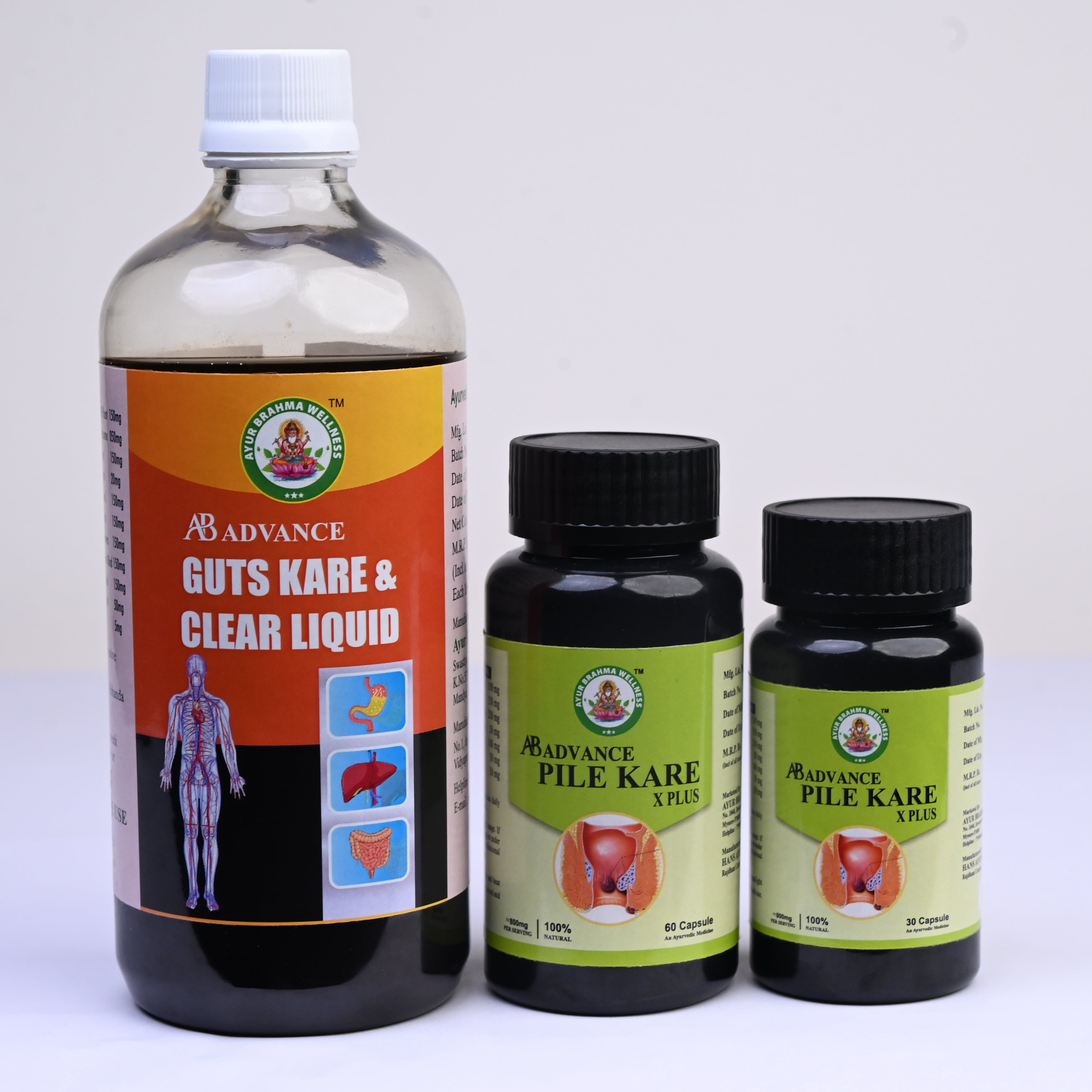 AB Advance Piles Kare Tab and Guts Kare Liquid