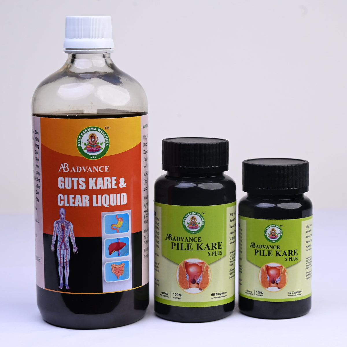 AB Advance Piles Kare Tab and Guts Kare Liquid