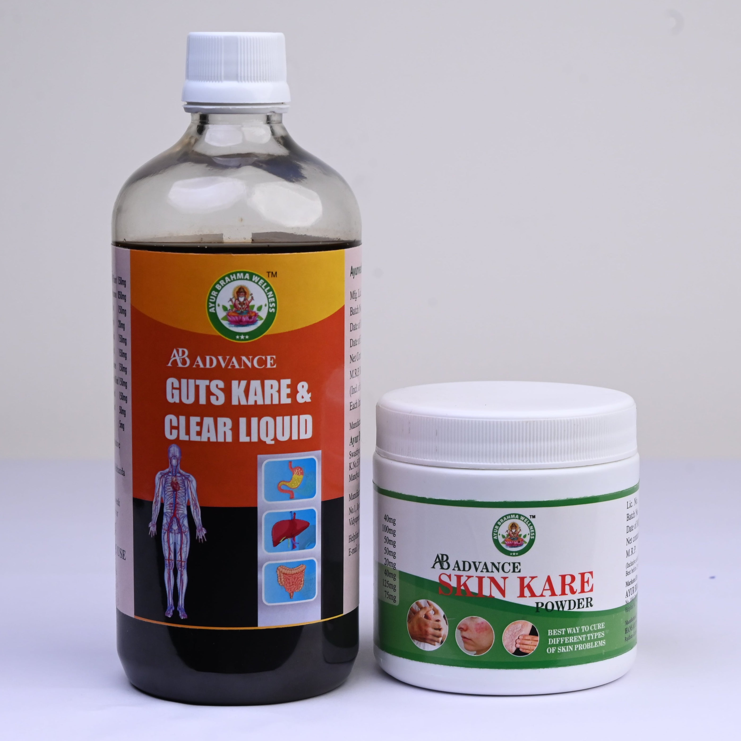 AB Advance Skin Kare and Guts Kare Liquid
