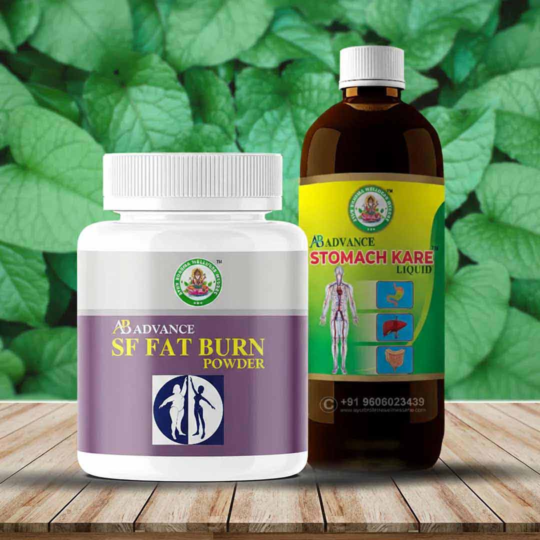 Advance SF Fat Burn Powder Powder (100g) & Stomach Kare (450ml) Combo